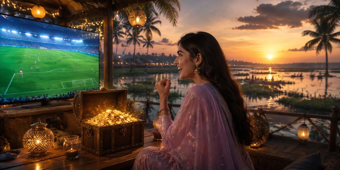 সেন্ট মার্টিন বিচে ক্যাসিনো অ্যাপ ব্যবহার করছেন একজন ব্যবহারকারী